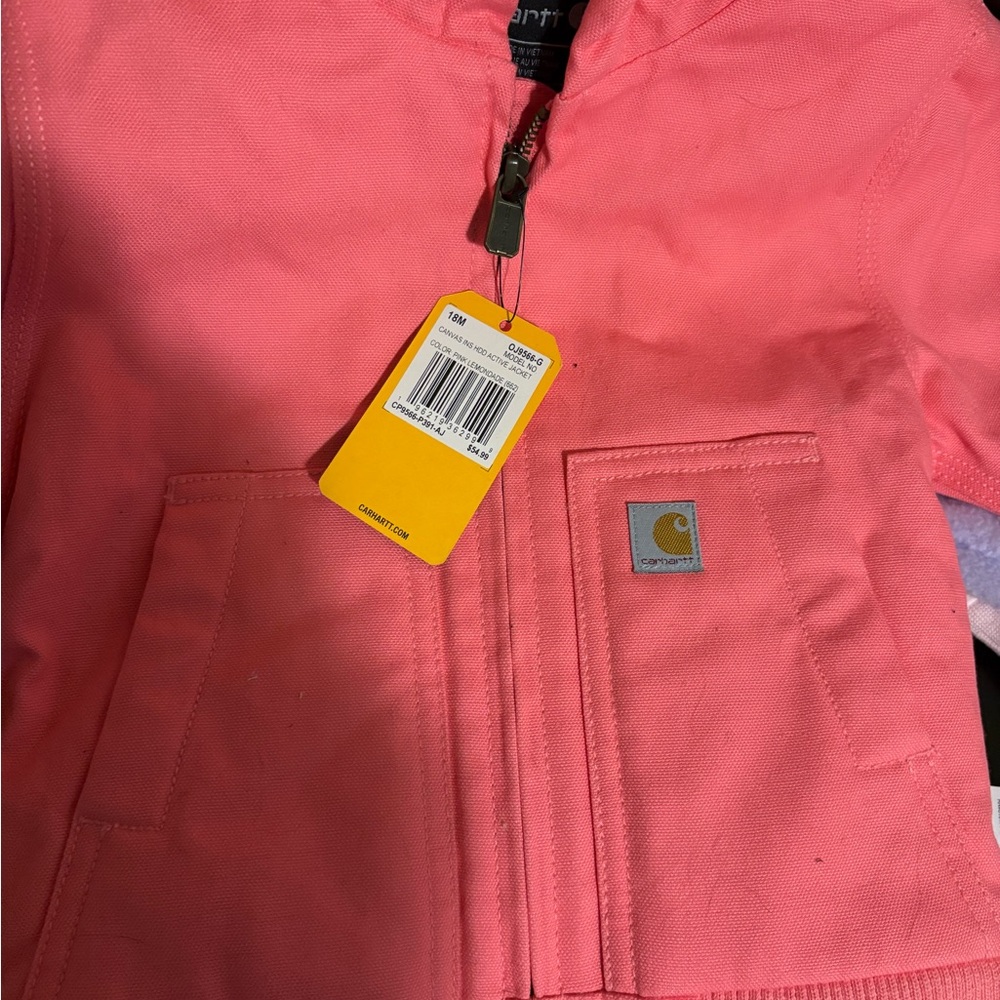 Carhartt Kids Vibrant Pink Puffer Jacket